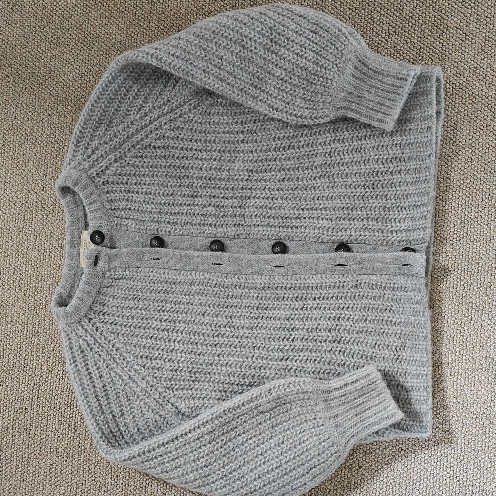 Sezane Emile cardigan in mottled gray, XSmall - Picture 6 of 16